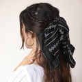 Printed Black Bandhana