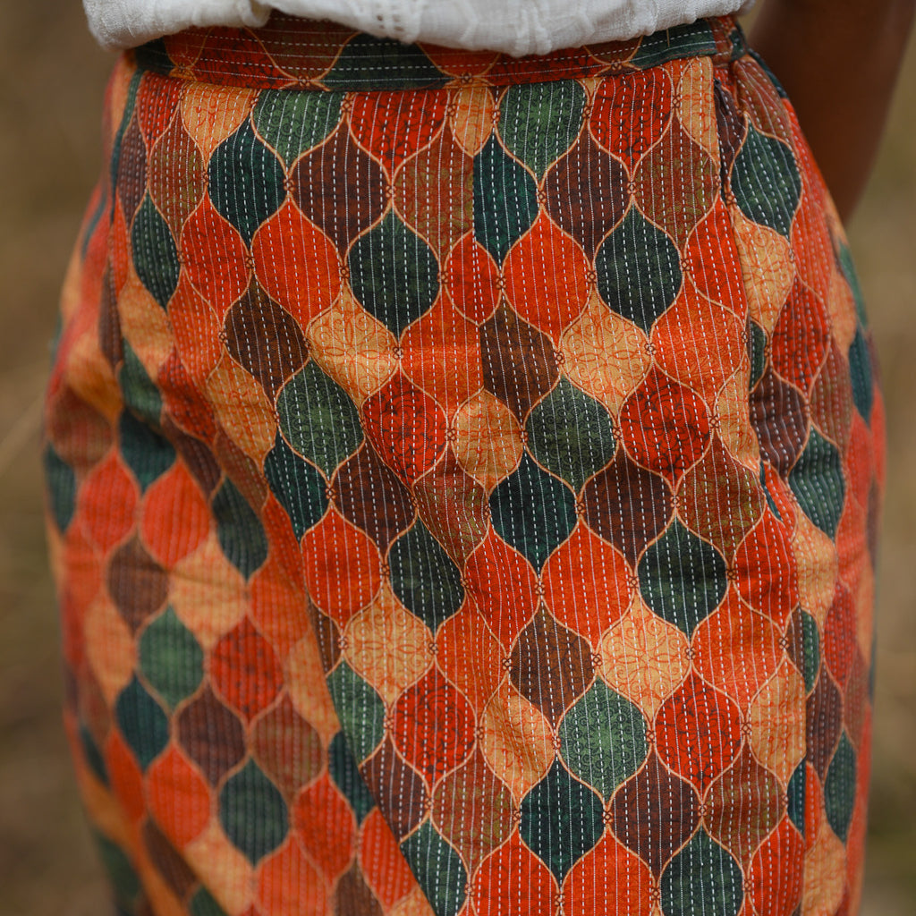 Chanderi Slit Skirt