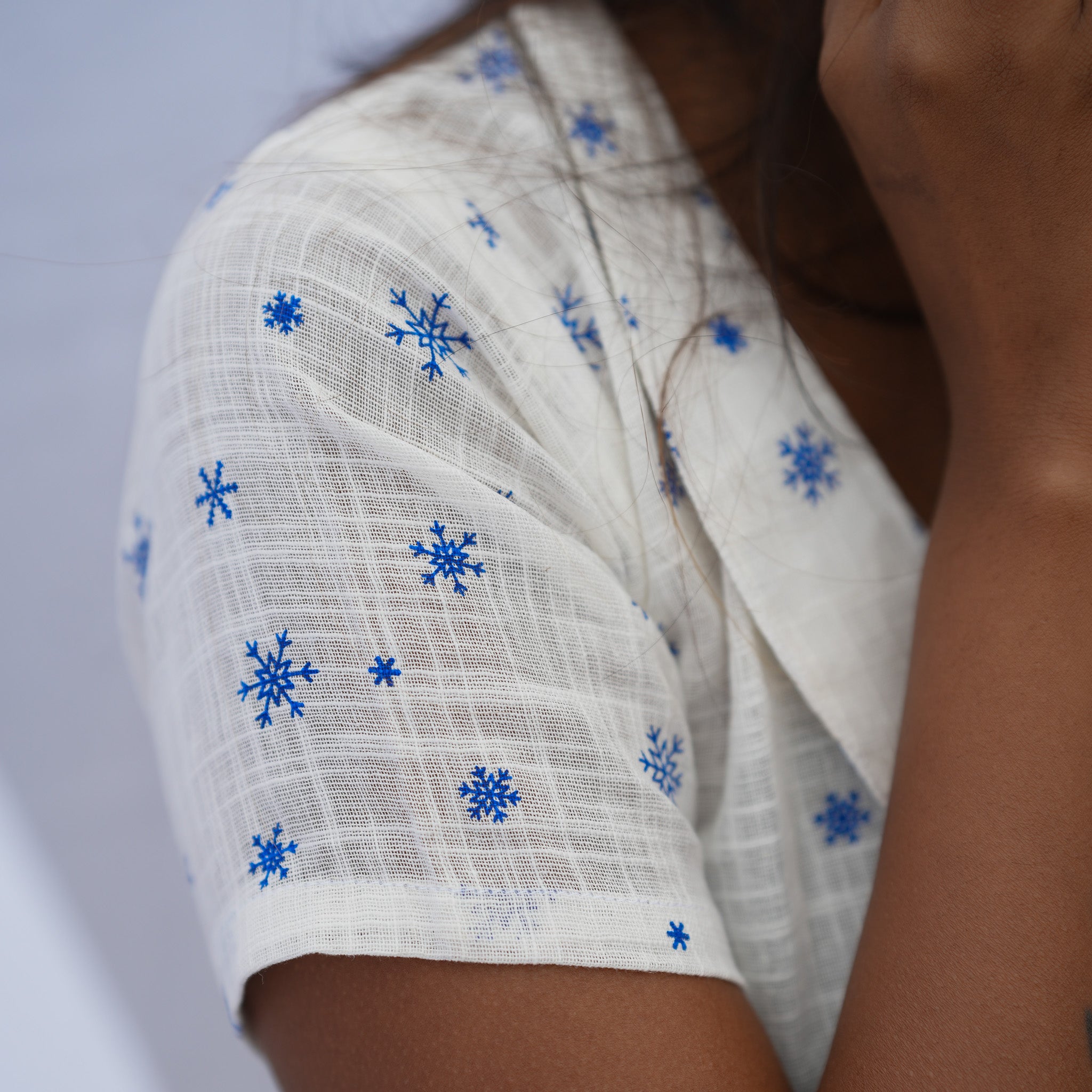 Peter pan Linen Top