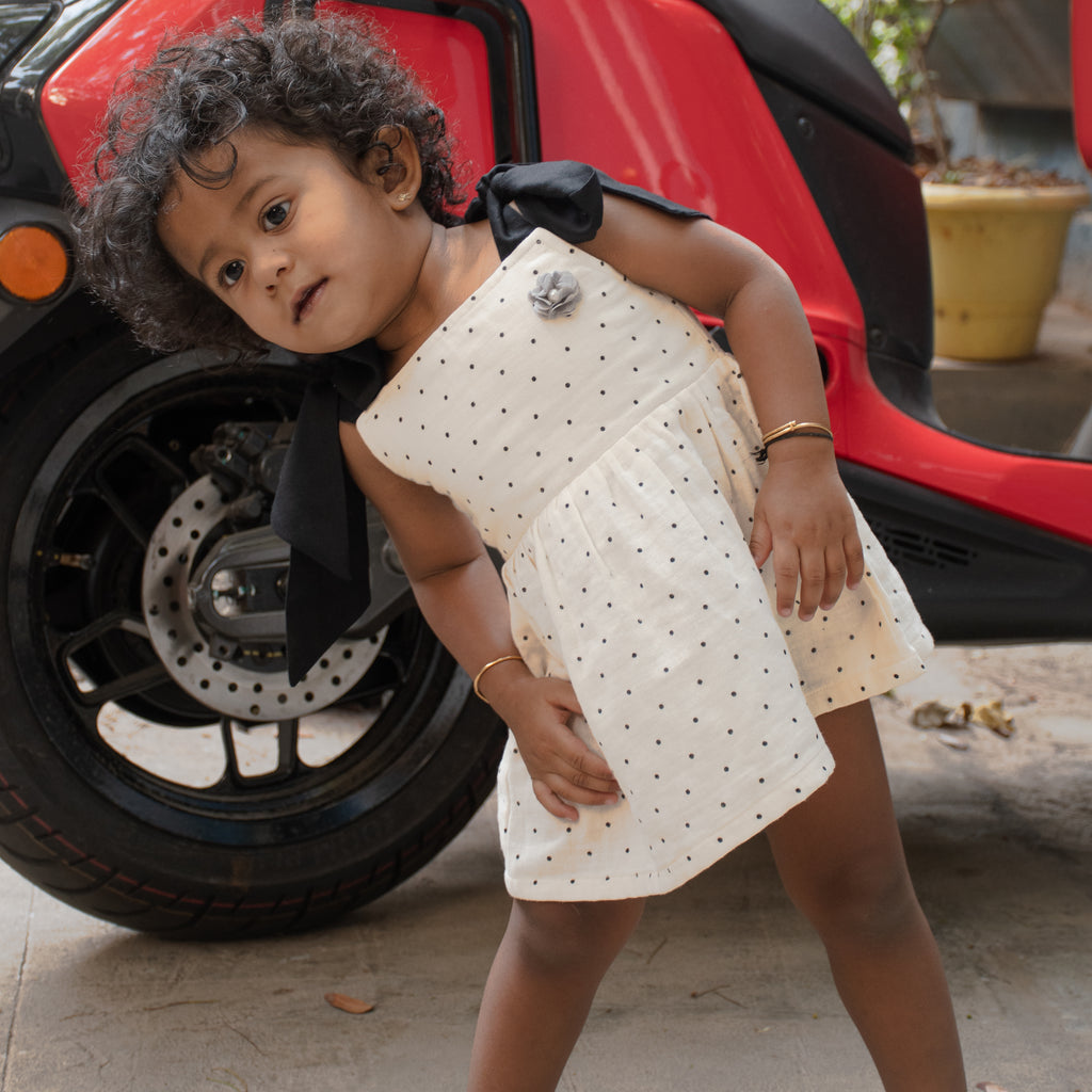 Polka Tying Frock